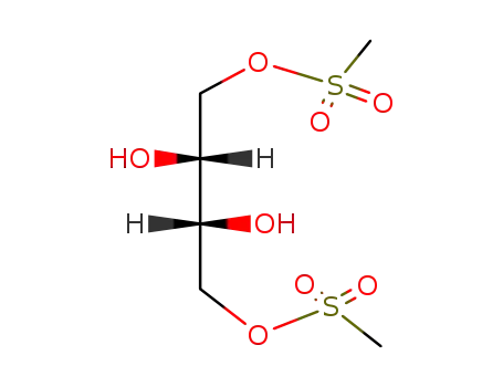 Molecular Structure of 1947-62-2 ((2R,3R)-1,4-BIS(MESYLOXY)BUTANE-2,3-DIOL)