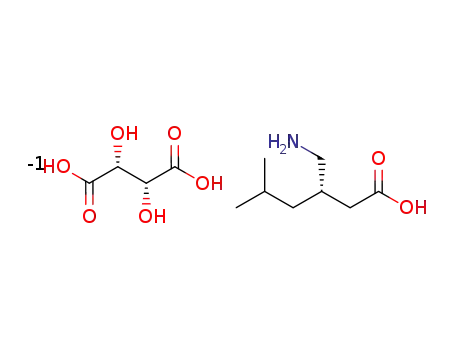 (S)-(+)-pregabalin (2R,3R)-(+)-tartaric acid