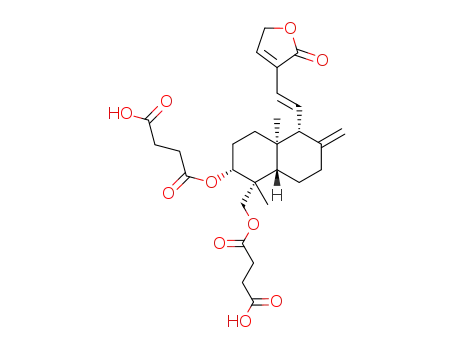 Butanedioicacid,1-[[(1R,2R,4aR,5R,8aS)-2-(3-carboxy-1-oxopropoxy)-5-[(1E)-2-(2,5-dihydro-2-oxo-3-furanyl)ethenyl]decahydro-1,4a-dimethyl-6-methylene-1-naphthalenyl]methyl]ester