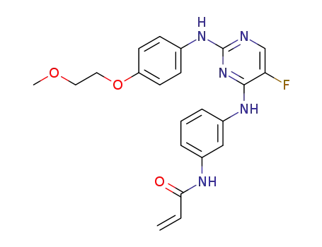 N-(3-{5-fluoro-2-[4-(2-methoxy-ethoxy)-phenylamino]-pyrimidin-4-ylamino}-phenyl)-acrylamide
