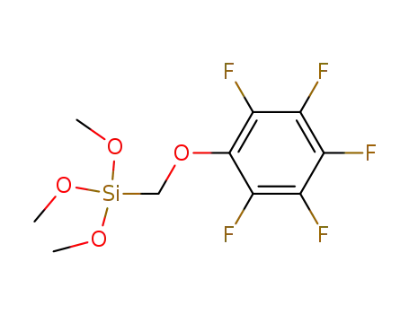 Molecular Structure of 72897-23-5 (Silane, trimethoxy[(pentafluorophenoxy)methyl]-)