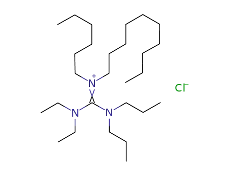 N,N-diethyl-N',N'-di-n-propyl-N''-n-hexyl-N''-n-decylguanidinium chloride