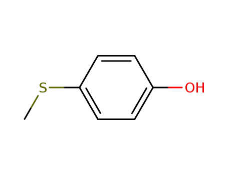 Molecular Structure of 1073-72-9 (4-(Methylthio)phenol)