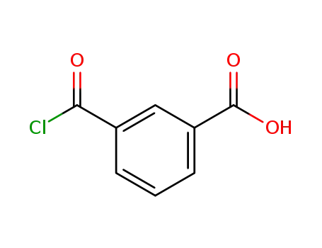 Molecular Structure of 32276-56-5 (Benzoic acid, 3-(chlorocarbonyl)- (9CI))
