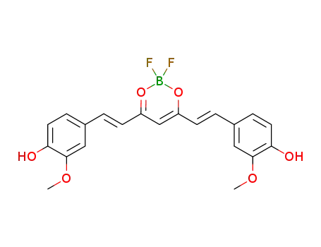 2,2-difluoro-4,6-bis[β-(4-hydroxy-3-methoxystyryl)]-1,3,2-dioxaborine