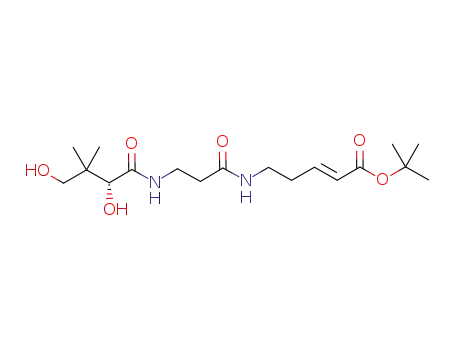 tert-butyl (R,E)-5-(3-(2,4-dihydroxy-3,3-dimethylbutanamido)propanamido)pent-2-enoate