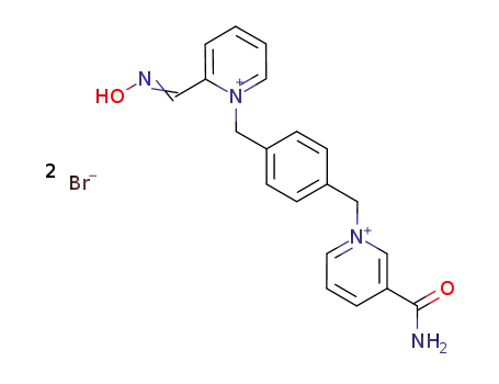 3-carbamoyl-2'-hydroxyiminomethyl-1,1'-(1,4-phenylenedimethylene)-bispyridinium dibromide