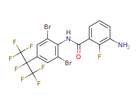 N-(2,6-dibromo-4-heptafluoroisopropylphenyl)-3-amino-2-fluorobenzamide