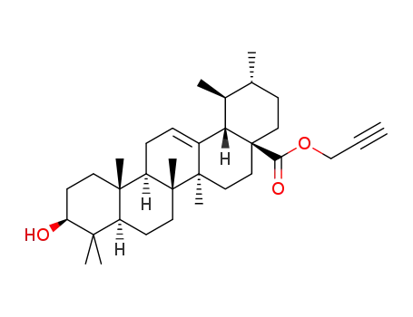 prop-2-yn-1-yl (1S,2R,4aS,6aS,6bR,12aR)-10-hydroxy-1,2,6a,6b,9,9,12a-heptamethyl-1,3,4,5,6,6a,6b,7,8,8a,9,10,11,12,12a,12b,13,14b-octadecahydropicene-4a(2H)carboxylate