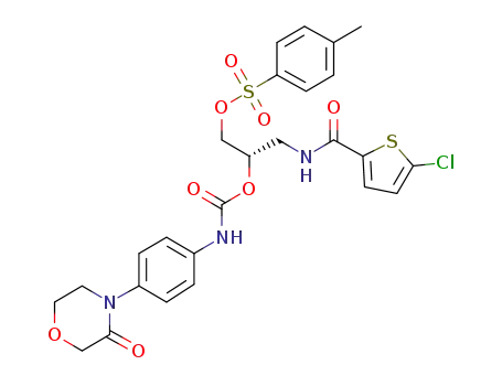 toluene-4-sulfonic acid (S)-3-[(5-chloro-thiophene-2-carbonyl)-amino]-2-[4-(3-oxo-morpholin-4-yl)-phenylcarbamoyloxy]-propyl ester