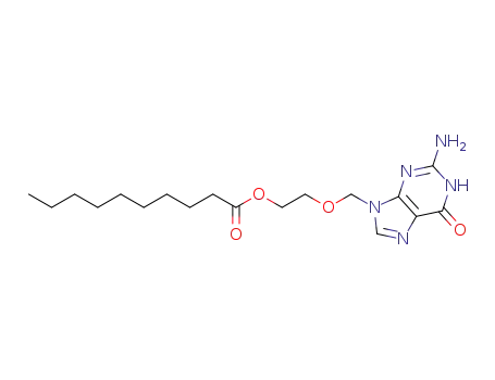 2-amino-9-[(2-decanoyloxy)ethyl-oxy-methyl]-1,9-dihydro-6H-purin-6-one