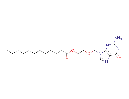2-amino-9-[(2-dodecanoyloxy)ethyl-oxymethyl]-1,9-dihydro-6H-purin-6-one