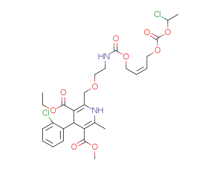 (Z)-3-ethyl 5-methyl 2-(15-chloro-6,13-dioxo-2,7,12,14-tetraoxa-5-azahexadec-9-enyl)-4-(2-chlorophenyl)-6-methyl-1,4-dihydropyridine-3,5-dicarboxylate