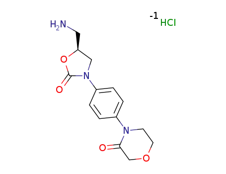 4-{4-[(5S)-5-(aminomethyl)-2-oxo-1,3-oxazolidin-3-yl]phenyl}morpholin-3-one hydrochloride