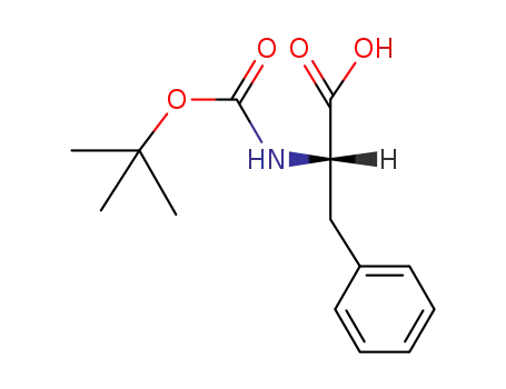 Molecular Structure of 13734-34-4 (N-(tert-Butoxycarbonyl)-L-phenylalanine)