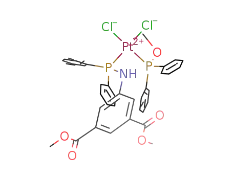 cis-PtCl2[Ph2PNH(C6H3(3,5-CO2Me)2)](Ph2POMe)