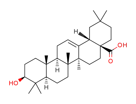 Molecular Structure of 508-02-1 (Oleanic acid)