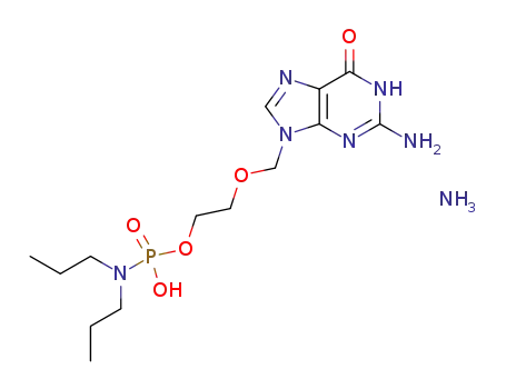 N,N-dipropyl-2-[(2-amino-6-oxo-3,6-dihydro-9H-purin-9-yl)methoxy]ethyl phosphoramidate ammonium salt