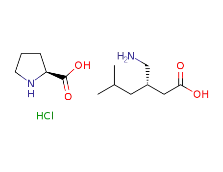 (S)-3-(aminomethyl)-5-methylhexanoic acid L-proline hydrochloride