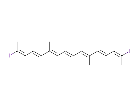 (2E,4E,6E,8E,10E,12E,14E)-2,15-diiodo-6,11-dimethylhexadeca-2,4,6,8,10,12,14-heptaene