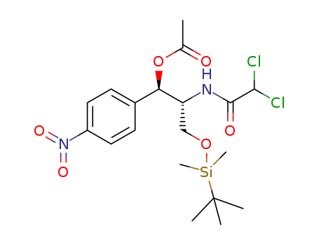 (1R,2R)-3-((tert-butyldimethylsilyl)oxy)-2-(2,2-dichloroacetamido)-1-(4-nitrophenyl)propyl acetate