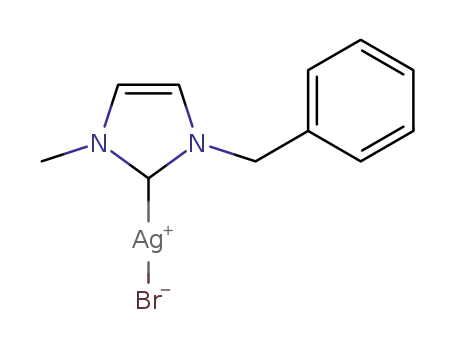 ([1-benzyl-3-methyl]imidazolyl-2-ene)silver(I) bromide