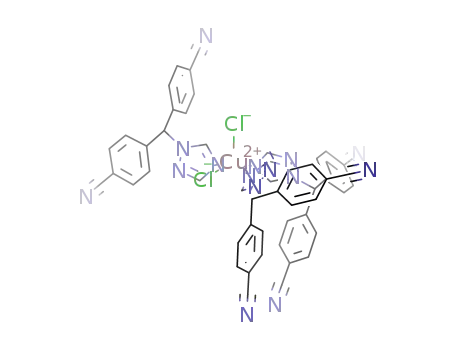 [Cu(1-[bis(4-cyano-phenyl)methyl]-1,2,4-triazole)3Cl2]