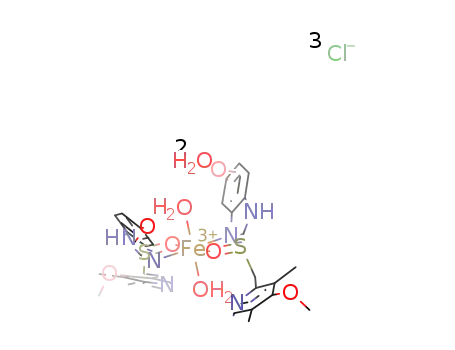 [Fe(5-methoxy-2-[[(4-methoxy-3,5-dimethyl-2-pyridinyl)methyl]sulfinyl]-1H-benzimidazole)2(H2O)2]Cl3*2H2O