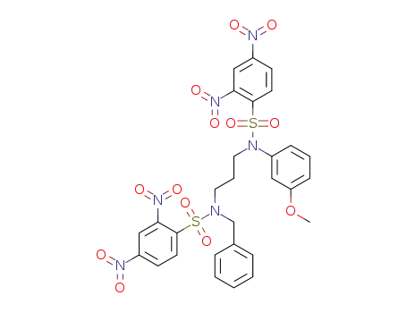 N-benzyl-N-(3-(N-(3-methoxyphenyl)-2,4-dinitrophenylsulfonamido)propyl)-2,4-dinitrobenzenesulfonamide
