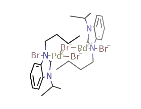 di-μ-bromo-bis(1-butyl-3-isopropylbenzimidazolin-2-ylidene)dibromodipalladium(II)