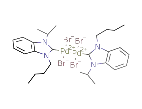di-μ-bromo-bis(1-butyl-3-isopropylbenzimidazolin-2-ylidene)dibromodipalladium(II)
