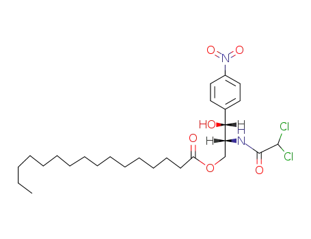 Hexadecanoic acid,(2R,3R)-2-[(2,2-dichloroacetyl)amino]-3-hydroxy-3-(4-nitrophenyl)propyl ester