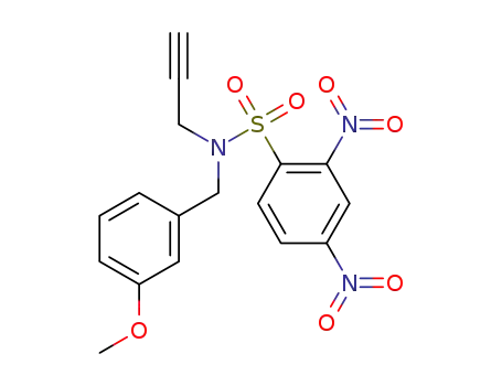 N-(3-methoxybenzyl)-2,4-dinitro-N-(prop-2-yn-yl)benzenesulfonamide
