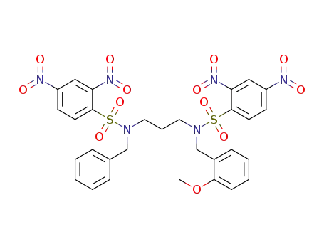 N-benzyl-N-(3-(N-(2-methoxybenzyl)-2,4-dinitrophenylsulfonamido)propyl)-2,4-dinitrobezenesulfonamide