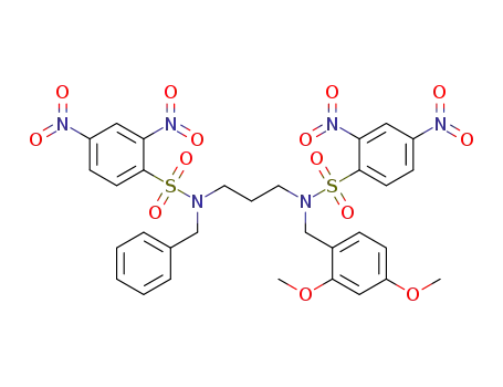 N-benzyl-N-(3-(N-(2,4-dimethoxybenzyl)-2,4-dinitrophenylsulfonamido)propyl)-2,4-dinitrobezenesulfonamide
