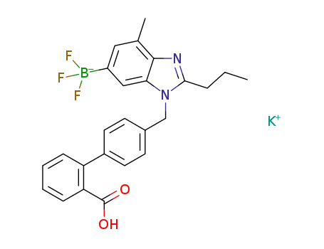 potassium (1-(2′-carboxy-[1,1′-biphenyl]-4-yl)-4-methyl-2-propylbenzimidazole-6-yl)trifluoroborate
