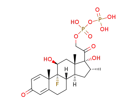 (2-((8S,9R,10S,11S,13S,14S,16R,17R)-9-fluoro-11,17-dihydroxy-10,13,16-trimethyl-3-oxo-6,7,8,9,10,11,12,13,14,15,16,17-dodecahydro-3H-cyclopenta[a]phenanthren-17-yl)-2-oxoethyl) trihydrogenpyrophosphate