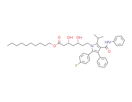 decyl (3R,5R)-7-(2-(4-fluorophenyl)-5-isopropyl-3-phenyl-4-(phenylcarbamoyl)-1H-pyrrol-1-yl)-3,5-dihydroxyheptanoate