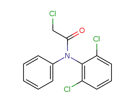 Molecular Structure of 15308-01-7 (2-chloro-N-(2,6-dichlorophenyl)-N-phenylacetamide)