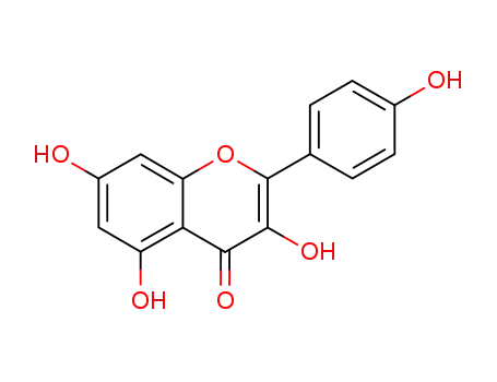 Molecular Structure of 520-18-3 (4H-1-Benzopyran-4-one,3,5,7-trihydroxy-2-(4-hydroxyphenyl)-)