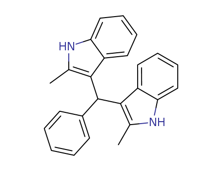 Molecular Structure of 17371-59-4 (1H-Indole,3,3'-(phenylmethylene)bis[2-methyl-)
