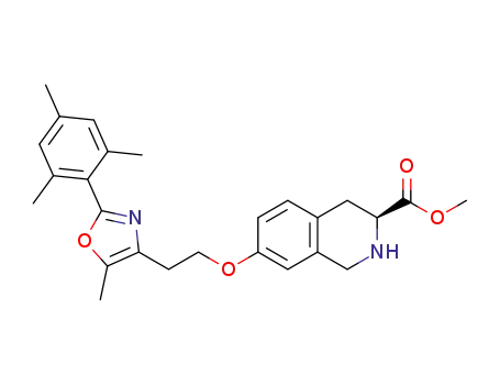 methyl (S)-7-[2-(2,4,6-trimethylphenyl)-5-methyloxazol-4-ylethoxy]-1,2,3,4-tetrahydroisoquinoline-3-carboxylate