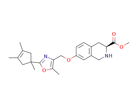 methyl (S)-7-[2-(1,4,5-trimethylcyclopent-3-en-1-yl)-5-methyloxazol-4-yl]methoxy-1,2,3,4-tetrahydroisoquinoline-3-carboxylate