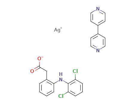 Ag(2-(2,6-dicholoroanilino)phenylacetic acid)(4,4'-bipyridine)