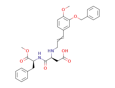 N-[N-[3-(3-benzyloxy-4-methoxyphenyl)propenyl]-L-aspartyl]-L-phenylalanine-1-methyl ester
