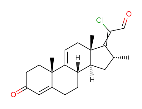 20-chloro-3-keto-16α-methylpregna-4,9(11),17(20)-triene-21-al