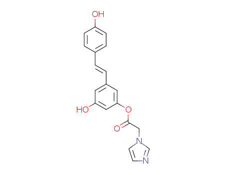 (E)-3-hydroxy-5-(4-hydroxystyryl)phenyl 2-(1H-imidazol-1-yl)acetate