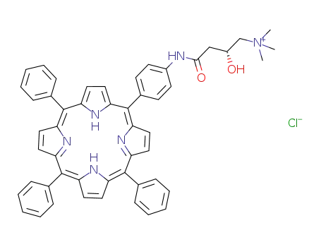 5-(3-hydroxy-p-(4-trimethylammonium)butoxyphenyl)-10,15,20-triphenylporphyrin chlorine