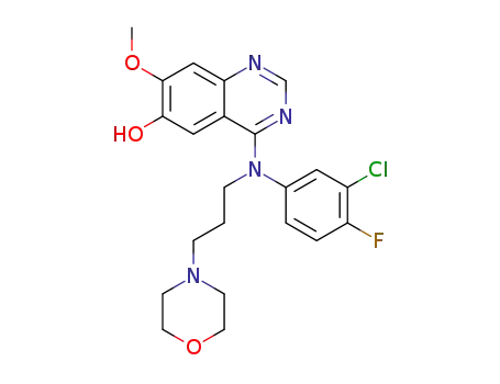 N-(3-chloro-4-fluorophenyl)-7-methoxy-6-(3-morpholinopropoxy)-N-(3-morpholinopropyl)-quinazoline-4-amine