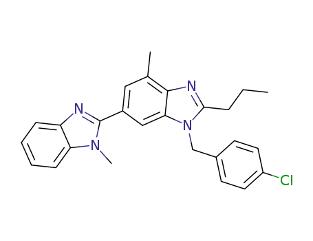 4-{[2-n-propyl-4-methyl-6-(1-methylbenzimidazole-2-yl)benzimidazol-1-yl]methyl}chlorobenzene
